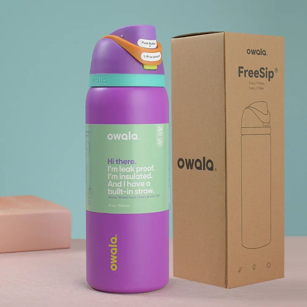 Owala Stainless Steel Water Bottle with Straw