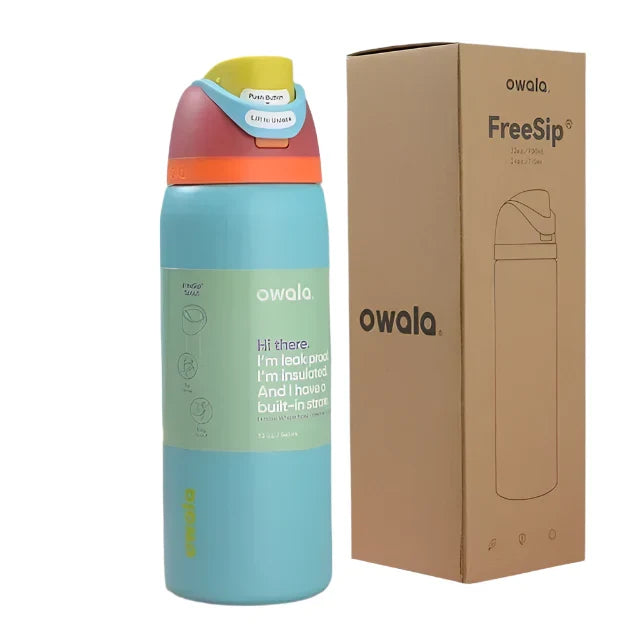 Owala FreeSip Black and White
