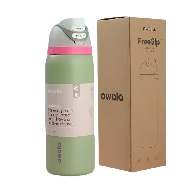 Owala FreeSip Black and White