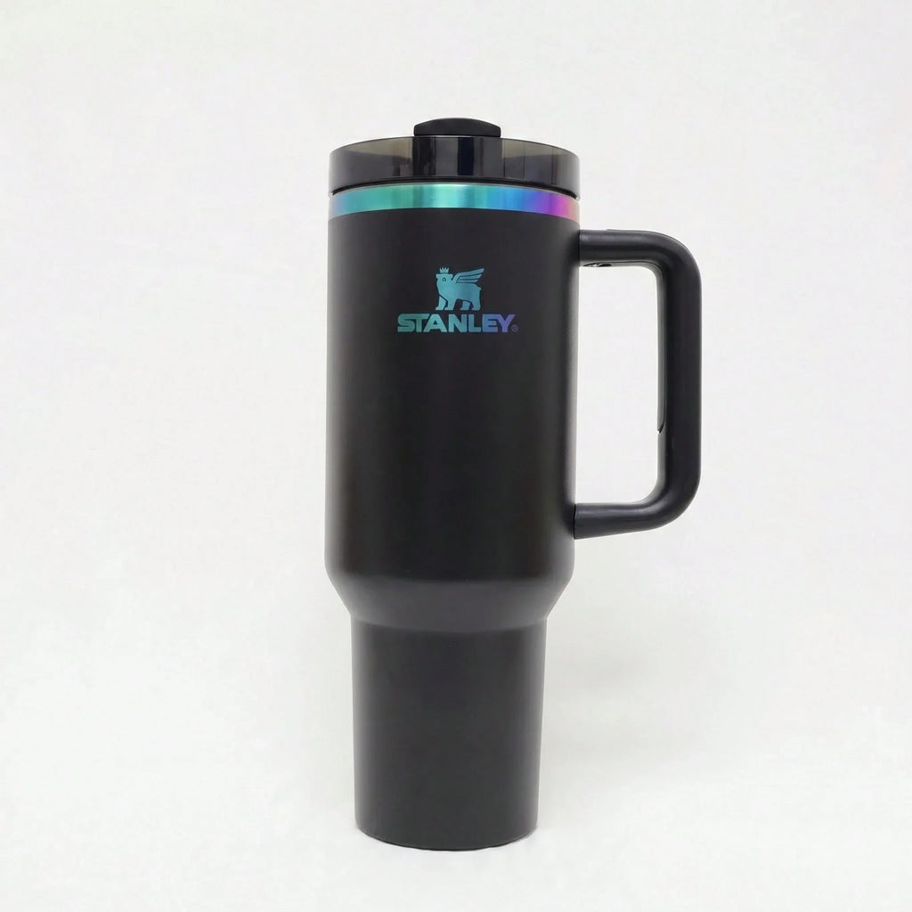 Stanley 40oz Black Rainbow Tumbler