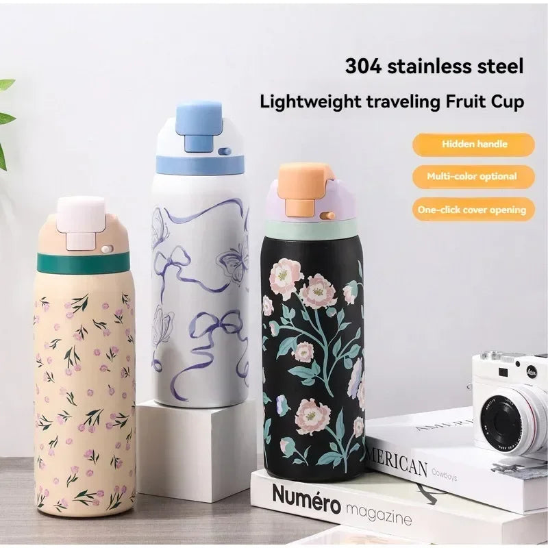 Owala Cartoon Stainless Steel Insulated Bottle