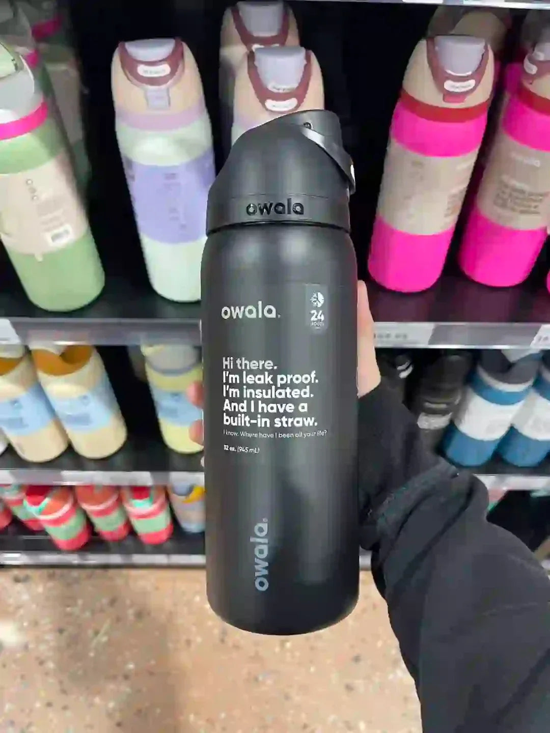 Owala Stainless Steel Water Bottle with Straw
