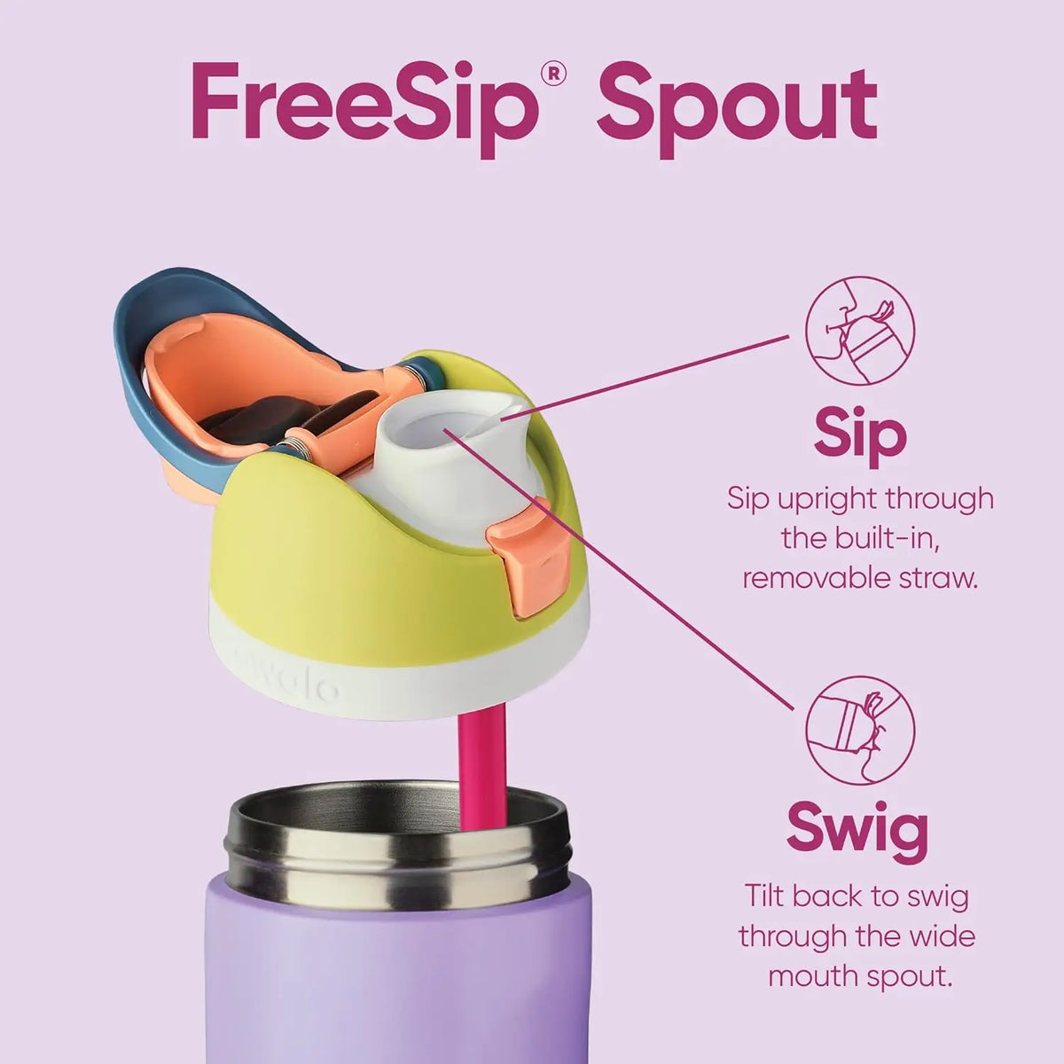 Owala FreeSip Girl Hood Bottle