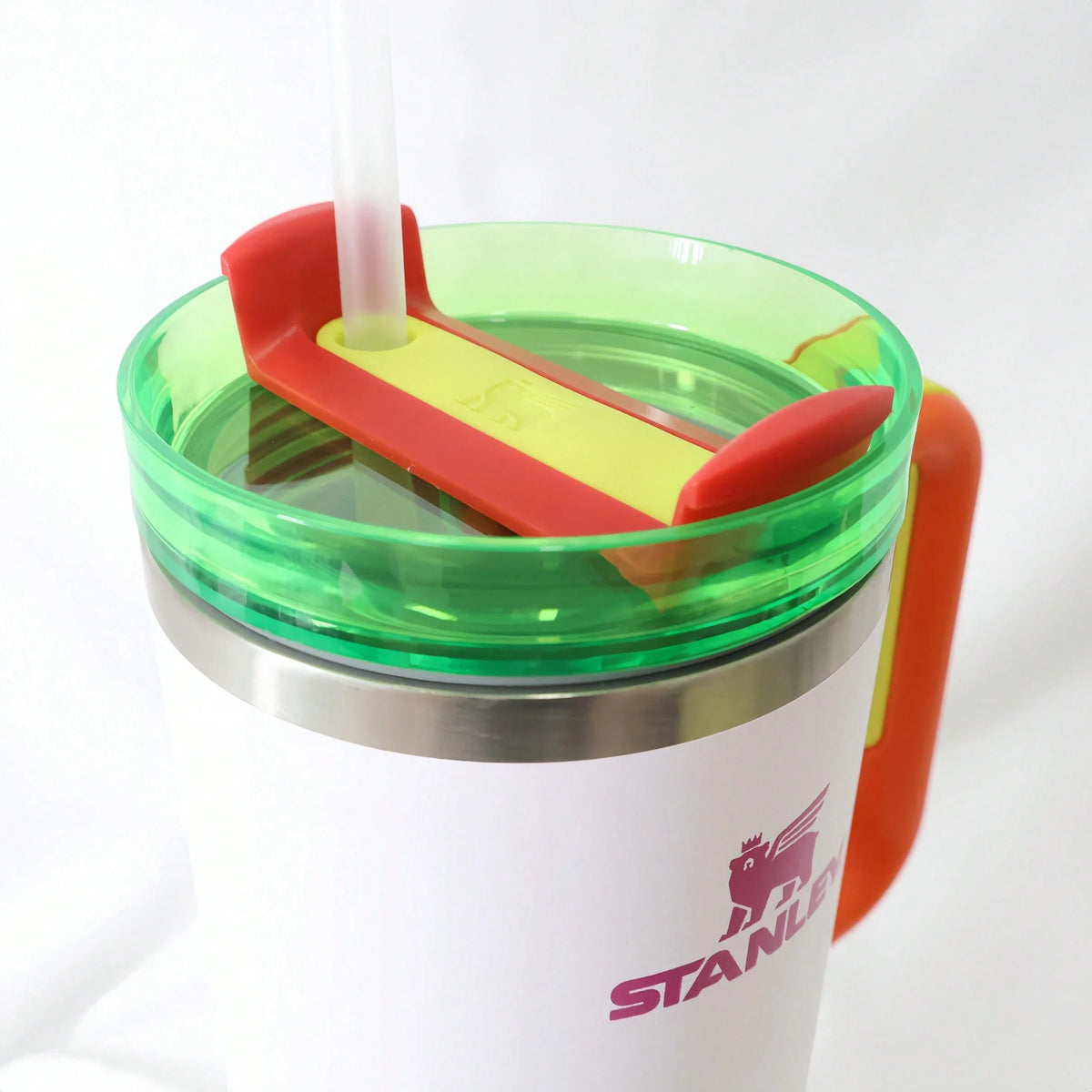 Stanley 40oz White Colorblock Tumbler